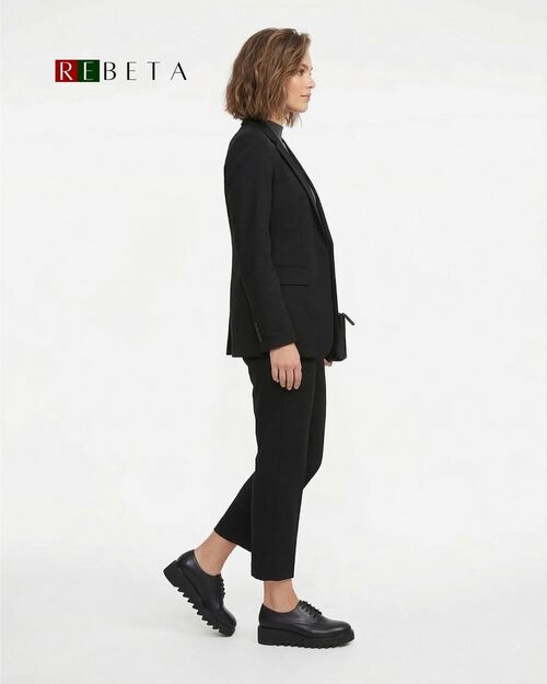 REBETA Deri Kadın Ayakkabı Siyah