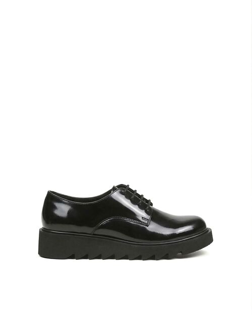 REBETA Deri Kadın Ayakkabı Siyah Açma