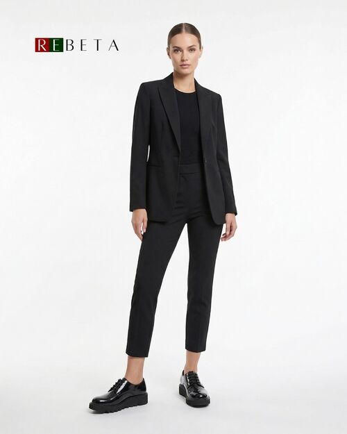 REBETA Deri Kadın Ayakkabı Siyah Açma