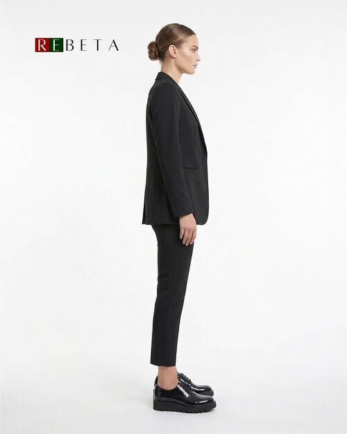 REBETA Deri Kadın Ayakkabı Siyah Açma