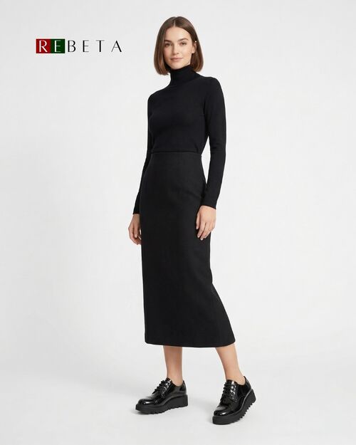 REBETA Deri Kadın Ayakkabı Siyah Açma