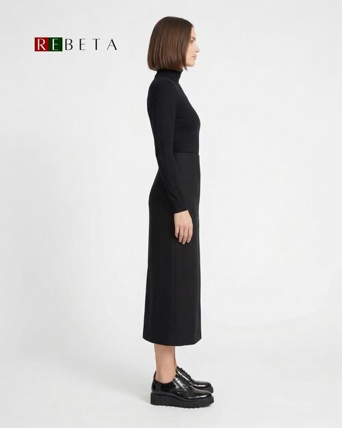 REBETA Deri Kadın Ayakkabı Siyah Açma