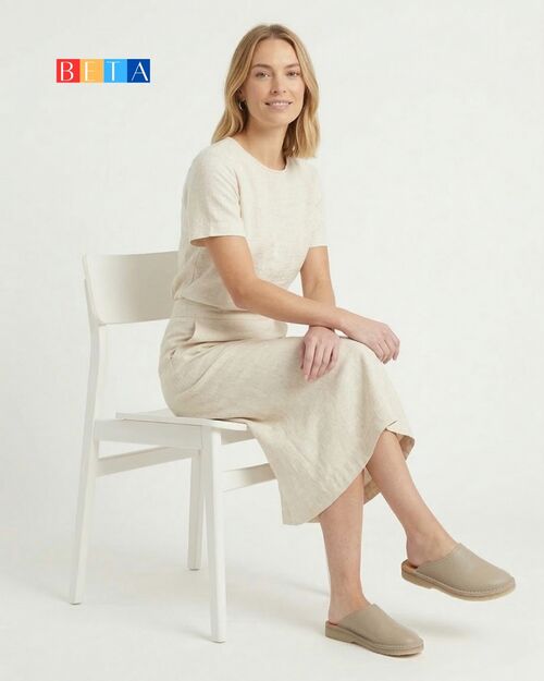 BETA Life Kadın Vizon Deri Terlik