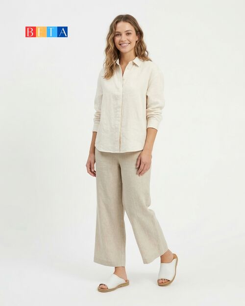 BETA Life Kadın Beyaz Deri Önü Açık Terlik