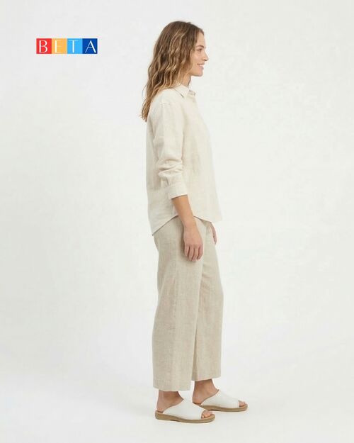 BETA Life Kadın Beyaz Deri Önü Açık Terlik