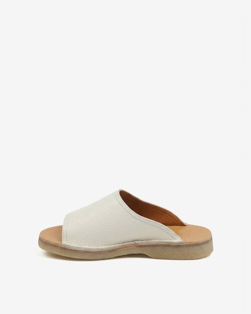 BETA Life Kadın Bej Deri Önü Açık Terlik