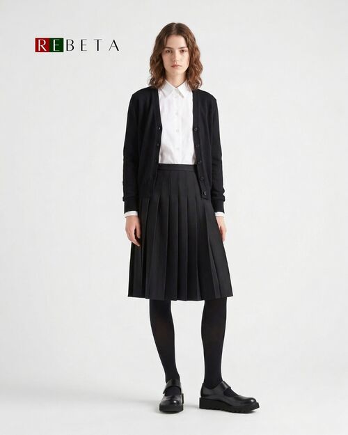 REBETA Deri Kadın Bantlı Siyah Ayakkabı Açma