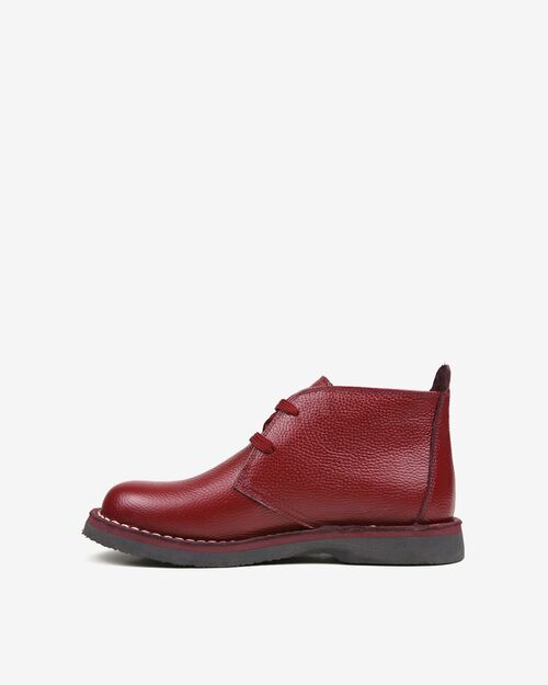 REBETA Deri Kadın Bordo Bot