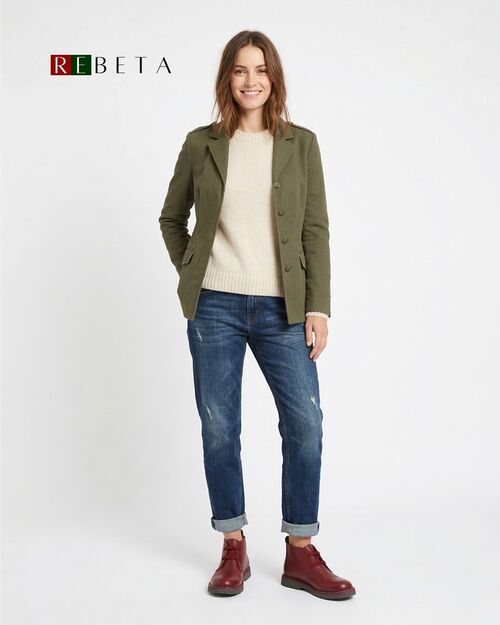 REBETA Deri Kadın Bordo Bot