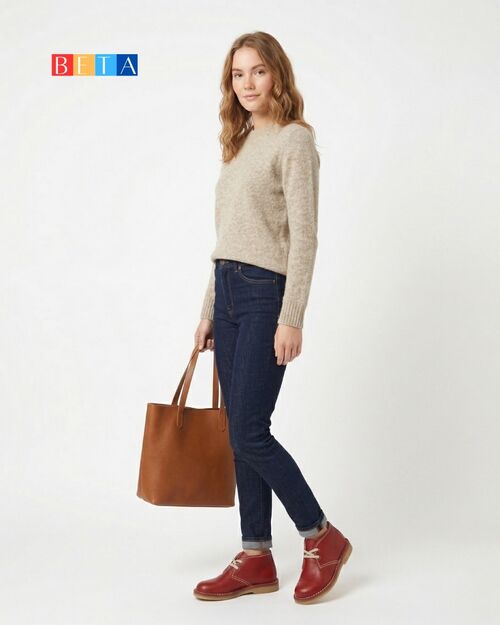 BETA Life Kadın Kırmızı Kürklü Bot