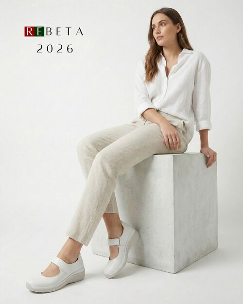 REBETA Deri Kadın Yüksek Tabanlı Beyaz Ayakkabı