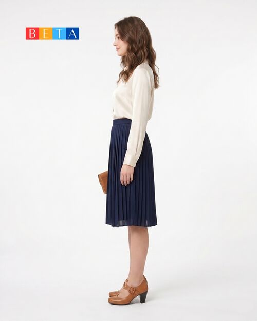 BETA Deri Kadın Tokalı Topuklu Siyah Ayakkabı