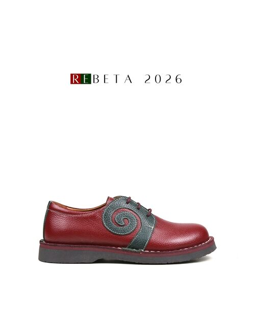 REBETA Deri Kadın Yeşil Kombin Ayakkabı