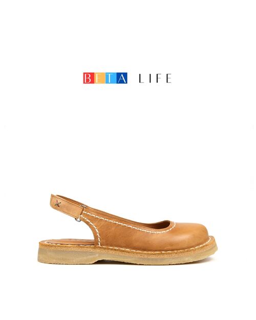BETA Life Kadın Deri Taba Sandalet
