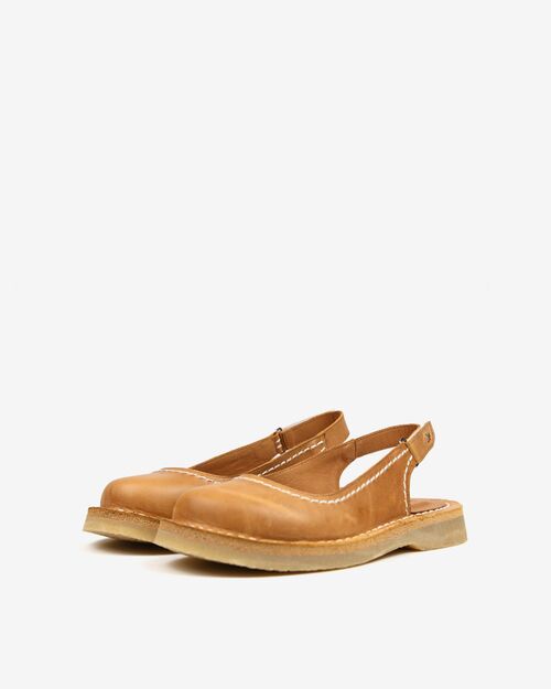 BETA Life Kadın Deri Taba Sandalet