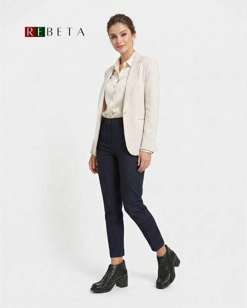 REBETA Deri Kadın Yüksek Tabanlı Siyah Bot