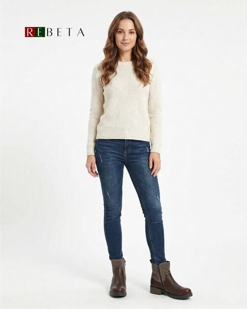 REBETA Deri Kadın Antik Kahve Bot