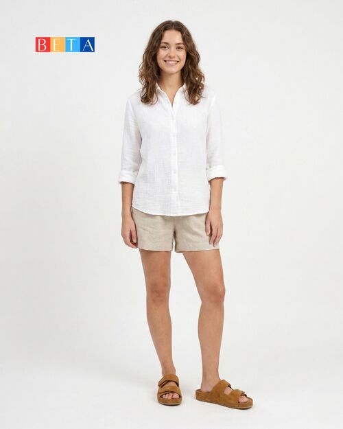 BETA Comfort Kadın Çift Bantlı Saraçlı Taba Süet Terlik