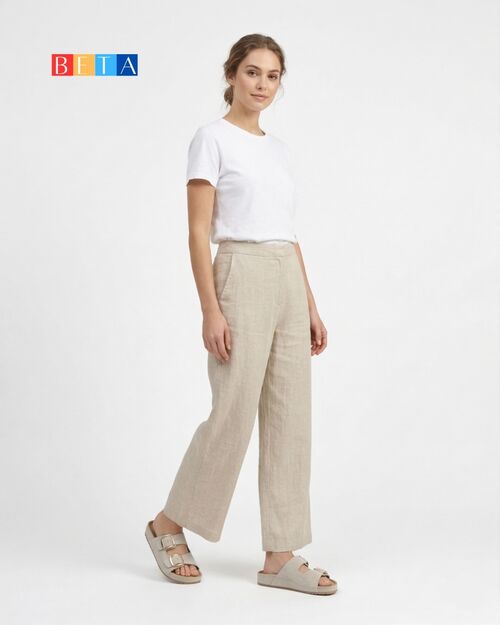 BETA Comfort Kadın Toka Detaylı Bej Süet Terlik