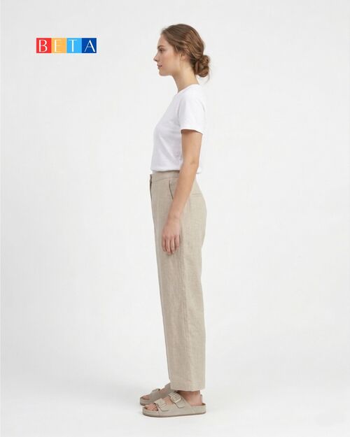 BETA Comfort Kadın Toka Detaylı Bej Süet Terlik