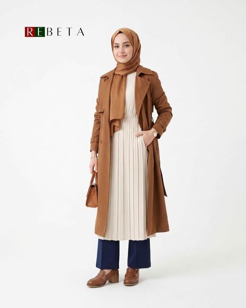 REBETA Deri Kadın Taba Topuklu Loafer Ayakkabı