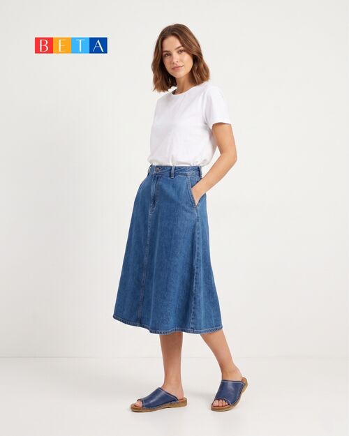 BETA Life Kadın Deri Önü Açık Mavi Terlik