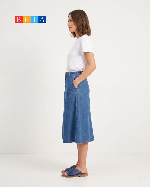 BETA Life Kadın Deri Önü Açık Mavi Terlik