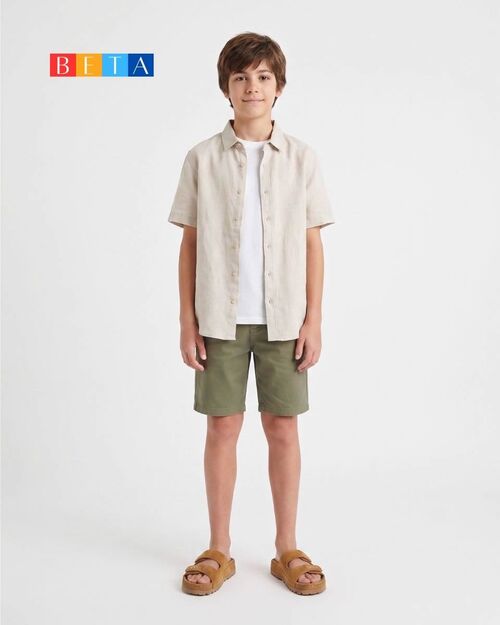 BETA Kids Erkek Çocuk Çift Bantlı Saraçlı Taba Süet Terlik