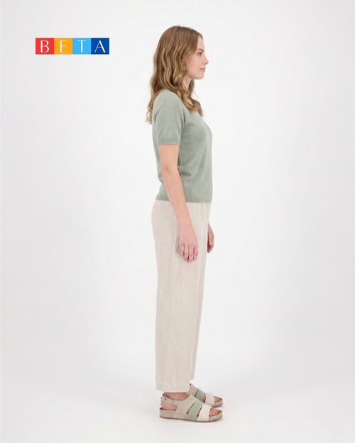 BETA COMFORT Kadın Bej Kombin Süet Deri Sandalet