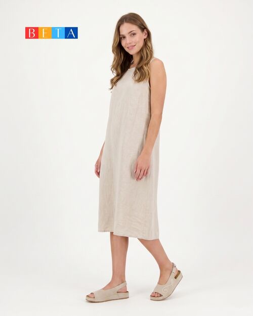 BETA COMFORT Kadın Bej Süet Deri Sandalet