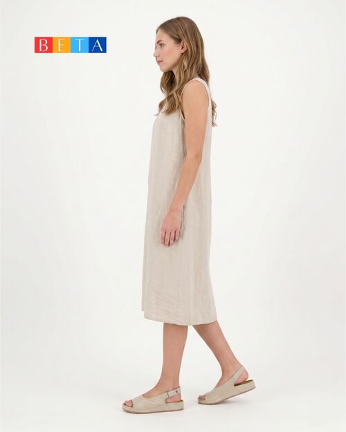 BETA COMFORT Kadın Bej Süet Deri Sandalet