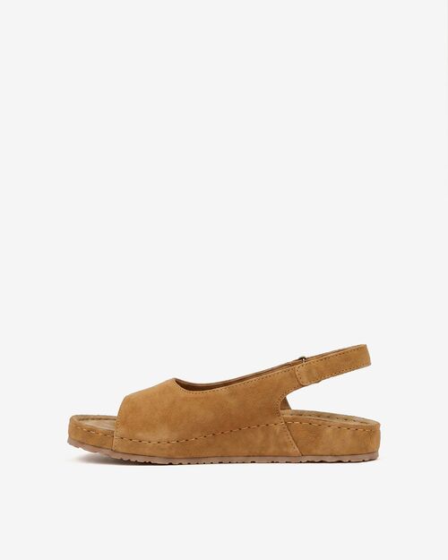 BETA COMFORT Kadın Taba Süet Deri Sandalet