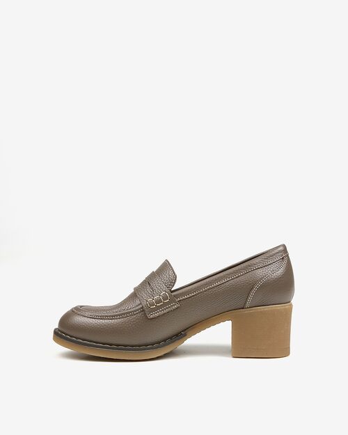 REBETA Deri Kadın Vizon Topuklu Loafer AyakkabıREBETA Deri Kadın Vizon Topuklu Loafer AyakkabıREBETA Deri Kadın Vizon Topuklu Loafer Ayakkabı