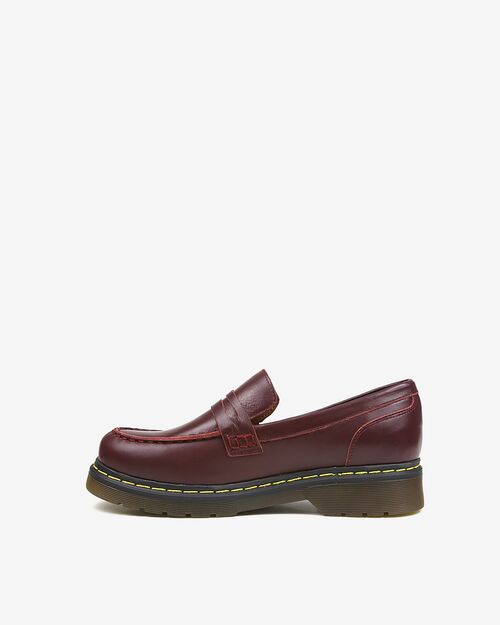 REBETA Deri Kadın Bordo Loafer Ayakkabı