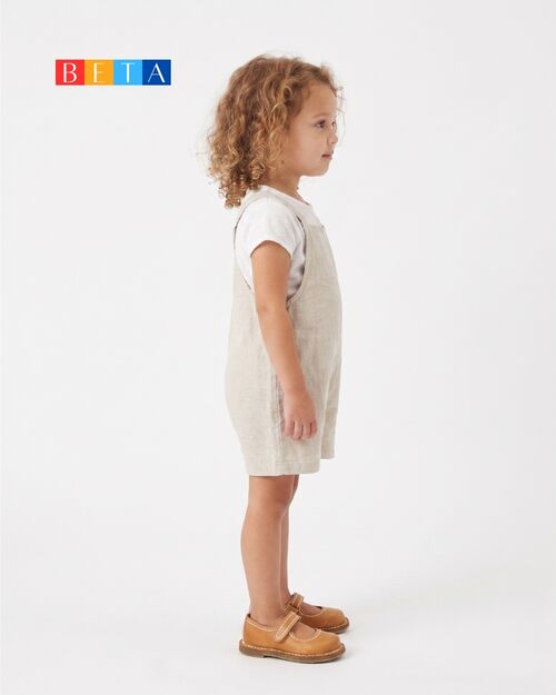 BETA Kids Deri Kız Çocuk Üsten Bantlı Taba Ayakkabı