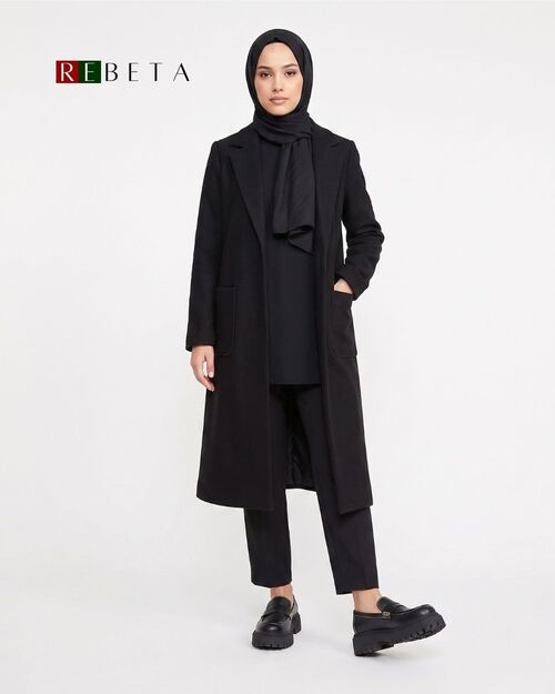 REBETA Deri Kadın Siyah Loafer Ayakkabı