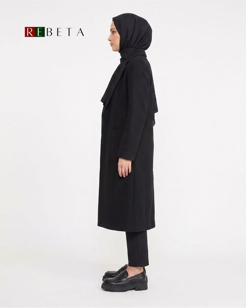 REBETA Deri Kadın Siyah Loafer Ayakkabı