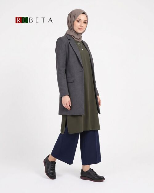 REBETA Deri Kadın Bordo Tabanlı Siyah Ayakkabı