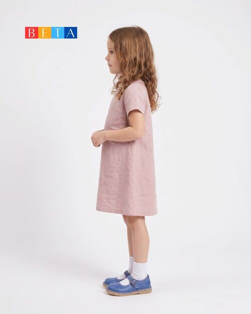BETA Kids Deri Kız Çocuk Üsten Bantlı Mavi Ayakkabı