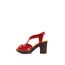 REBETA Deri Kadın Sandalet Kırmızı