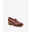 REBETA Deri Kadın Loafer Ayakkabı Bordo