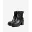 REBETA Deri Kadın Yüksek Tabanlı Siyah Bot