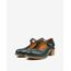 REBETA Deri Kadın Yeşil Topuklu Ayakkabı