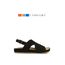 BETA Comfort Erkek Toka Detaylı Siyah Süet Sandalet