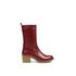 REBETA Deri Kadın Bot Koyu Kırmızı