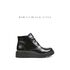 REBETA Deri Kadın Bot Siyah Açma