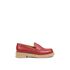 REBETA Deri Kadın Koyu Kırmızı Loafer Ayakkabı