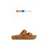 BETA Kids Deri Kız Çocuk Saraç Detaylı Taba Süet Terlik